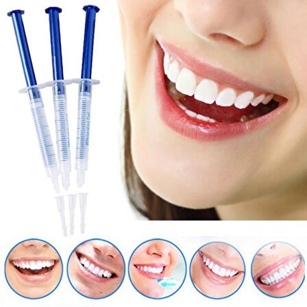 Valkyrie Profesyonel Diş Beyazlatma Seti 3lü Diş Parlatıcı Beyazlatıcı Set