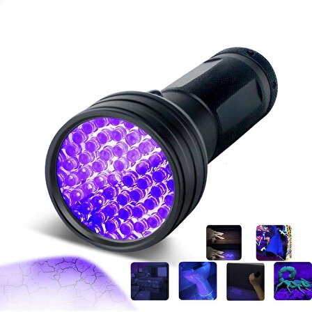 Valkyrie 51 LED Mor Işık UV El Feneri Ultraviyole Blacklight