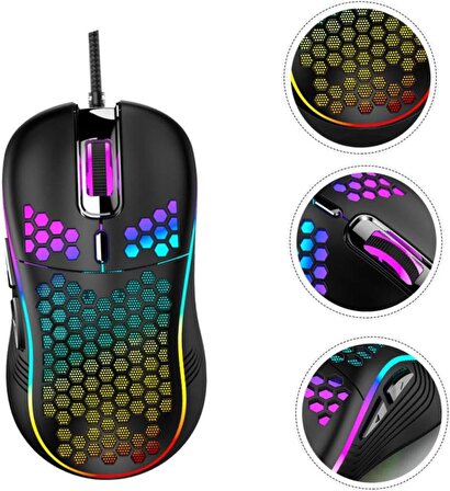 Valkyrie RGB Led Işıklı 6 Tuşlu 7200DPI Gaming Oyuncu Mouse Siyah