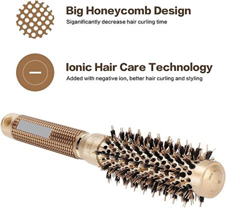 Valkyrie 25mm Nano Teknoloji Seramik + İyonik Termal Fön Saç Fırçası Profesyonel Seri 1. Kalite Salon Seri
