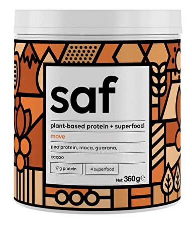 Saf Bitkisel Protein Mix Move 360 gr 