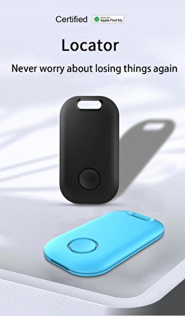 Smart Locator Bluetooth Takip Cihazı Smart Tracker Siyah APPLE MFI ONAYLI Smart Tag