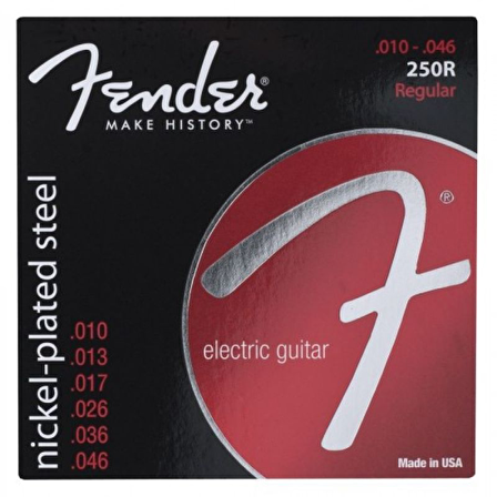 FENDER 250R  Nikel Plated steel Ball  End (10-46)  Elektro Gitar Teli