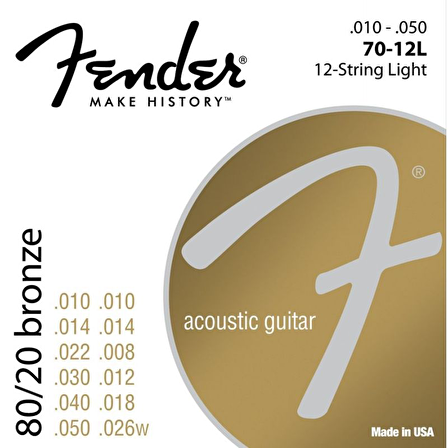 Fender 80/20 Bronze 70L 12-52