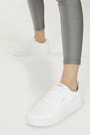 Puma Ayakkabı Sneaker 38014702 Skye Clean White-White-Silver T