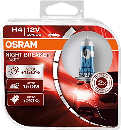 12V H4 AMPÜL %150 FAZLA IŞIK + 4000K BEYAZ IŞIK TAKIM