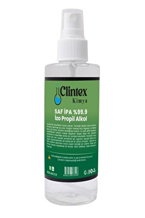 Clintex Kimya Saf Ipa %99.9 Izopropil Alkol 200 Ml