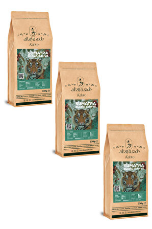 Sumatra Blend Endonezya Kahvesi Üçlü Avantaj Paketi ! 250 Gr x 3