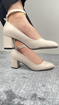Kadın Bilekten Bağlamalı Klasik Topuklu Ayakkabı
