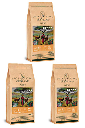 Kenya Kahvesi Üçlü Avantaj Paketi 250 Gr x 3