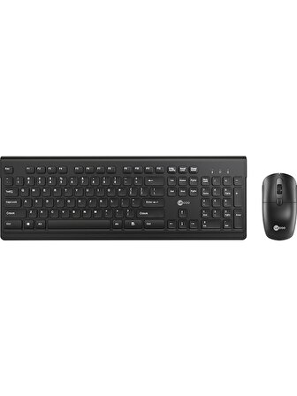 Lenovo Lecoo KW203 2.4ghz Kablosuz Türkçe Q Klavye & Mouse Set Siyah