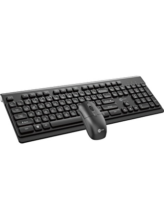 Lenovo Lecoo KW203 2.4ghz Kablosuz Türkçe Q Klavye & Mouse Set Siyah