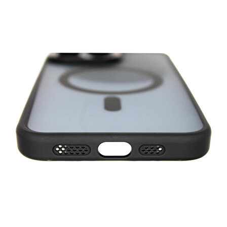 iPhone 15 Pro Max Sonic Kılıf MagSafe Şarj Destekli Kamera Korumalı Hoparlör Toz Korumalı