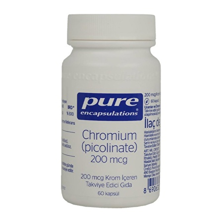 Pure Encapsulations Chromium Picolinate 200 Mcg 60 Kapsül