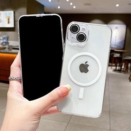 iPhone 15 Fox Kılıf MagSafe Özellikli Kamera ve Hoparlör Korumalı Ultra İnce Kılıf