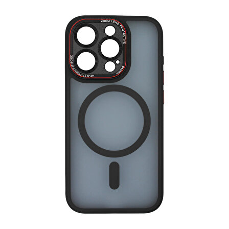 iPhone 15 Pro Sonic Kılıf MagSafe Şarj Destekli Kamera Korumalı Hoparlör Toz Korumalı