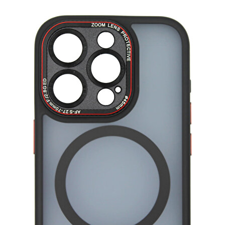 iPhone 15 Pro Sonic Kılıf MagSafe Şarj Destekli Kamera Korumalı Hoparlör Toz Korumalı