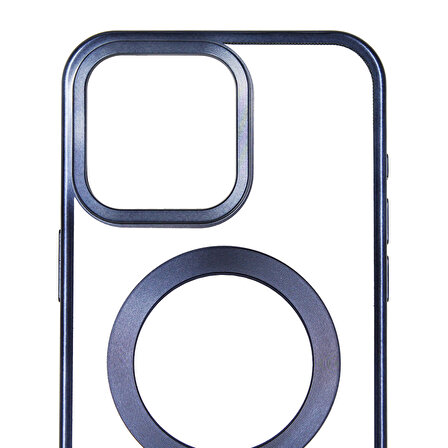 iPhone 15 Pro Max Combo Kılıf MagSafe Şarj Destekli Kamera Korumalı Hoparlör Toz Korumalı