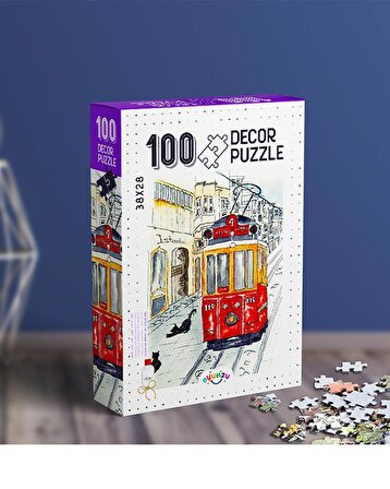 5 Yaş Taksim Puzzle 100 Parça Oyunzu