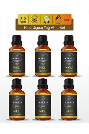Nioli Uçucu Yağı %100 Saf Sertifikalı Seyreltilmemiş 6'lı Set Niaouli Essential Oil 6x10