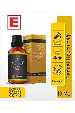 Sandal Uçucu Yağ 100 % Saf Esansiyel Uçucu Yağ Aromaterapi Yağı Oda Kokusu Buhurdanlık Yağı 10ml