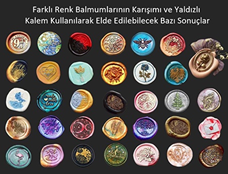 Mektup Damga Mühürü Royal Seal + 30 Mühür Mumu + Eritme Kaşığı