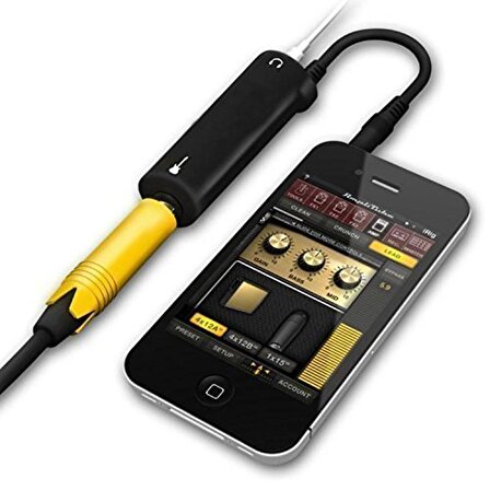 i-Rig Gitar Arayüz AMP Amplifikatör Etki Pedalı iPhone iPad iPod