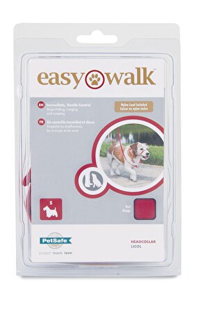 PETSAFE Easy Walk™ Headcollar -Köpek Kafalıklı Tasma Kırmızı Small ( 2.3 Kg.-11.4 Kg.)