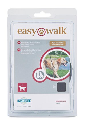 PETSAFE Easy Walk™ Headcollar - Köpek Kafalıklı Tasma Siyah Large ( 27.2 Kg.-59 Kg.)