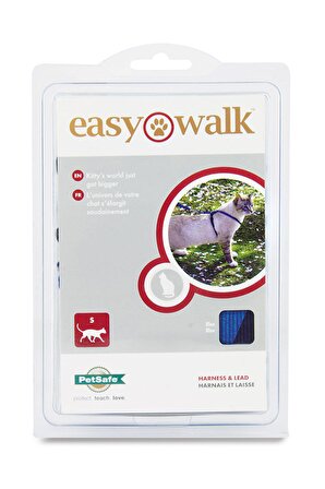 Easy Walk® Cat Harness Kedi gezinti tasması Mavi Small ( 23 -28 cm )