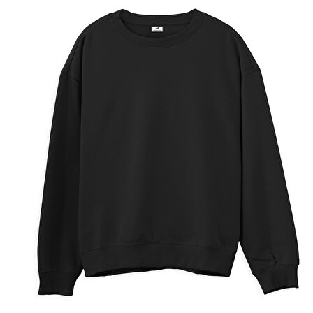 Japan Sırt Baskılı Sweatshirt-Siyah