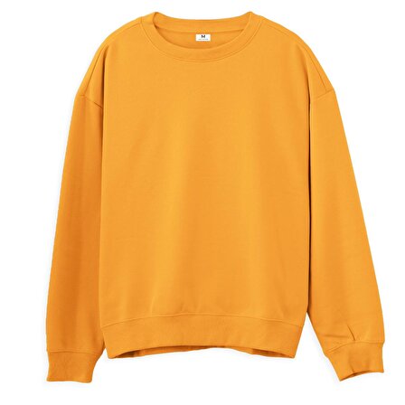 Japan Sırt Baskılı Sweatshirt-Portakal