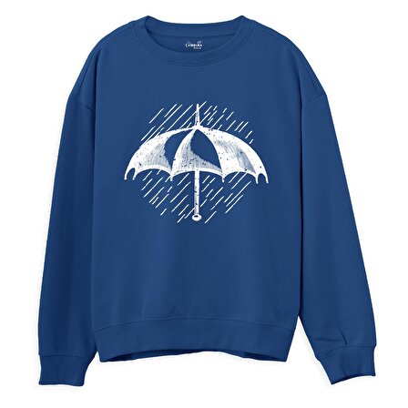 Umbrella Sweatshirt-Royal Mavi