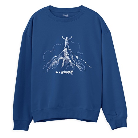 Winner Sweatshirt-Royal Mavi