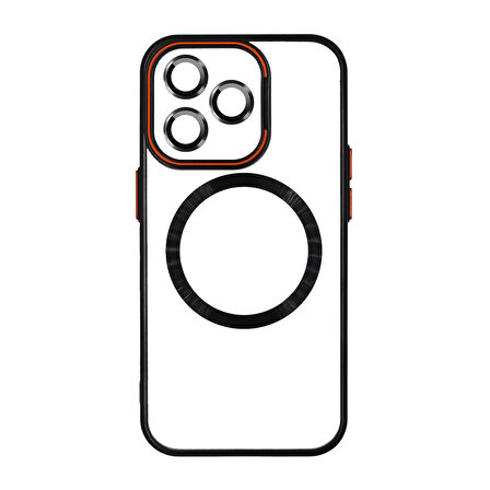 iPhone 14 Pro İbiza Kılıf MagSafe Özellikli Kamera Korumalı ve Hoparlör Toz Korumalı Standlı Kılıf