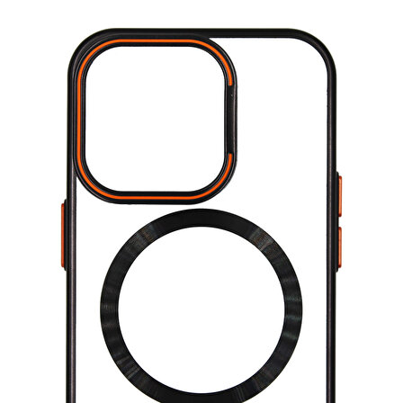 iPhone 14 Pro İbiza Kılıf MagSafe Özellikli Kamera Korumalı ve Hoparlör Toz Korumalı Standlı Kılıf