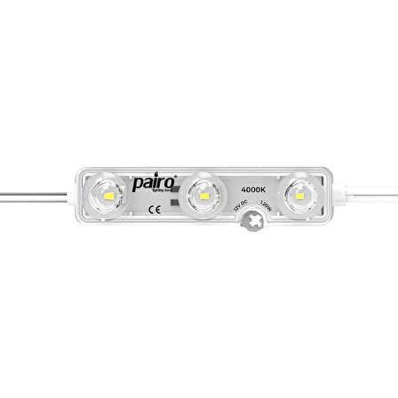 Pairo Signage Reklam Modülü ve Mercek Led Nötr Beyaz 4000K 1.2W 12V (50 Adet)
