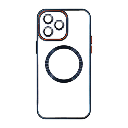 iPhone 14 Pro Max İbiza Kılıf MagSafe Özellikli Kamera Korumalı ve Hoparlör Toz Korumalı Standlı Kılıf