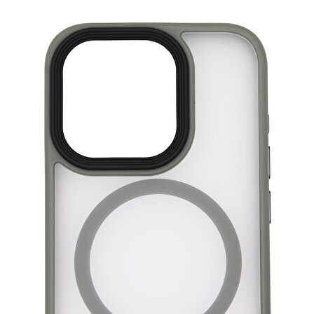 iPhone 15 Pro Deep Kılıf MagSafe Şarj Destekli Kamera Korumalı Darbe Önleyici Kılıf