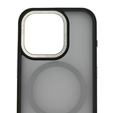 iPhone 15 Pro Titan Kılıf MagSafe Şarj Destekli Kamera Korumalı Kılıf