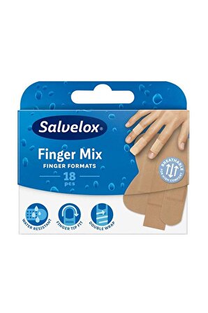 Salvelox Yara Bandı Finger Mix - 18 Adet