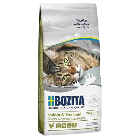 Bozita Feline Indoor&Sterilised Tahılsız Geyik Etli Kısırlaştırılmış Kedi Maması 2 Kg