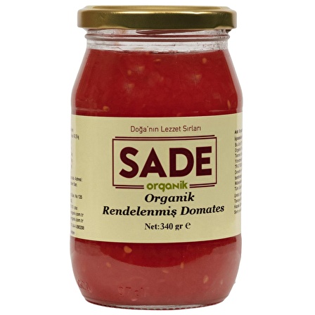 Sade Organik Kuru Fasulye 1kg Ve Rendelenmiş Domates