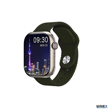 Winex Watch HK9 Pro Plus Yeşil Akıllı Saat
