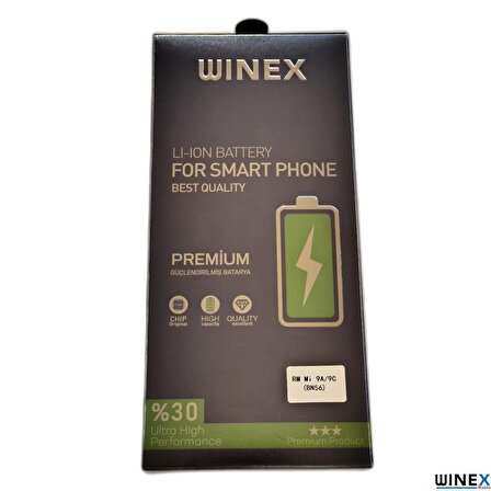 Winex Redmi 9A / 9C Uyumlu Güçlendirilmiş Premium Batarya