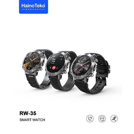 Haino Teko Watch RW35 Amoled Ekran Android İos HarmonyOs Uyumlu Akıllı Saat Siyah