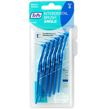 Tepe İnterdental Brush Angel Arayüz Fırçası Mavi 0,6 Mm 6'lı Paket Size "3"