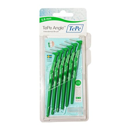 Tepe Angle Arayüz Fırçası Yeşil 0,8 mm 6'lı Paket