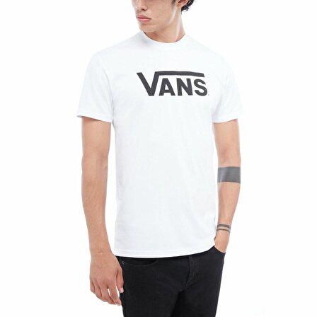 Vans O Yaka Düz Beyaz Erkek T-Shirt VN000GGGYB21 Vans Classic