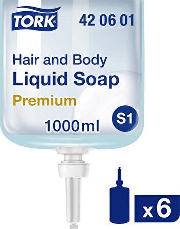 Tork Saç ve Vücut Sıvı Sabun Premium 1 Litre (420601)